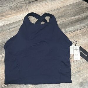 NWT YPB Abercrombie Women's Navy Halter Athletic Top